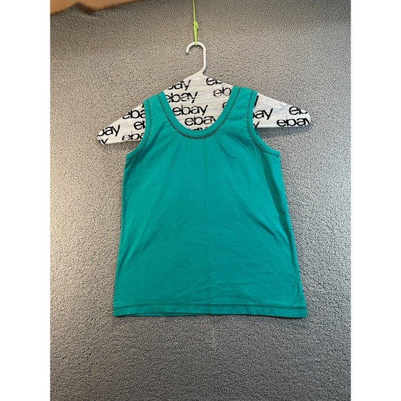 Rafaella Tops - RAFAELLA Tank‎ Top, Teal  Embellishment Around Neck, M
